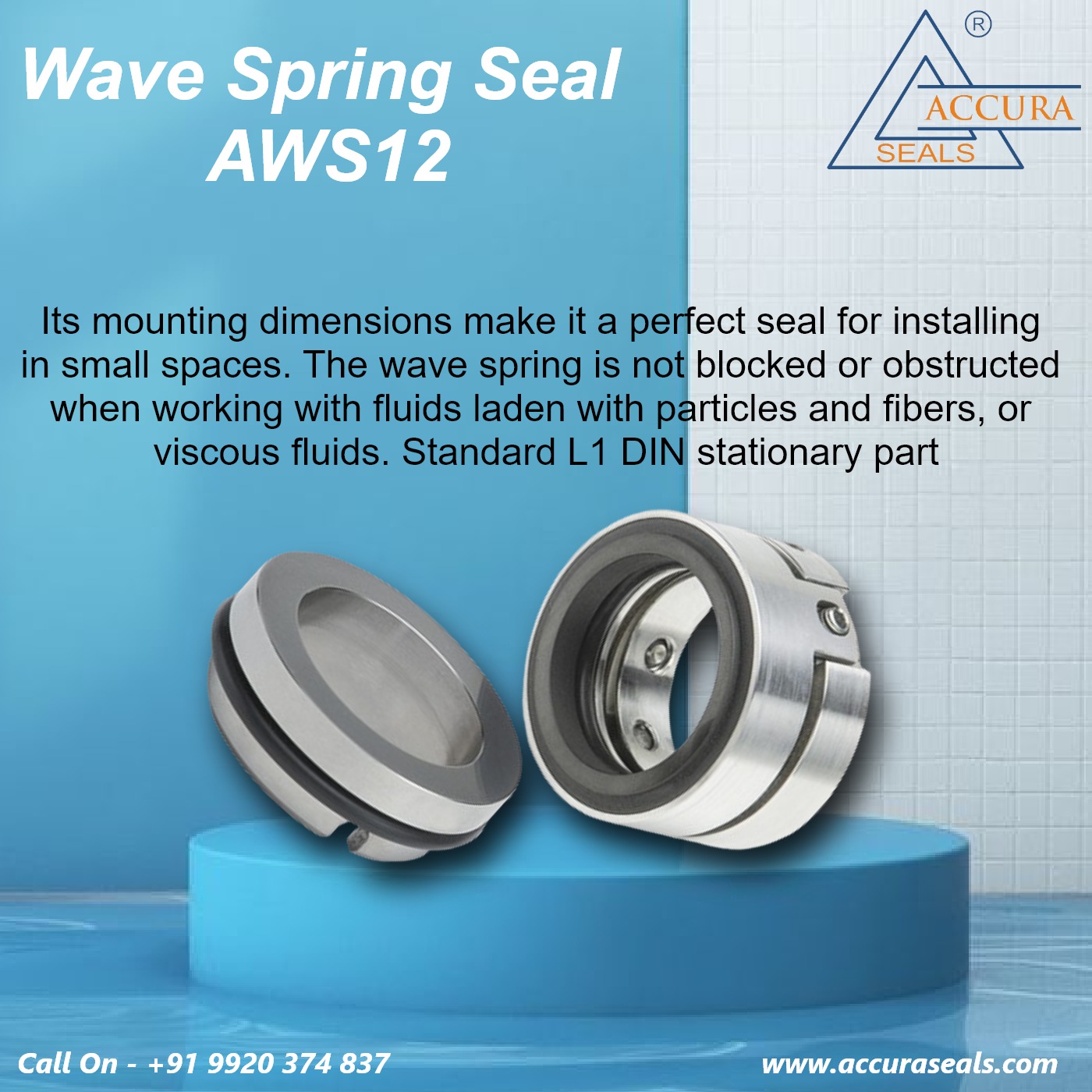 ACCURA SEALS - Wave Spring Seal AWS12 for Small Spaces