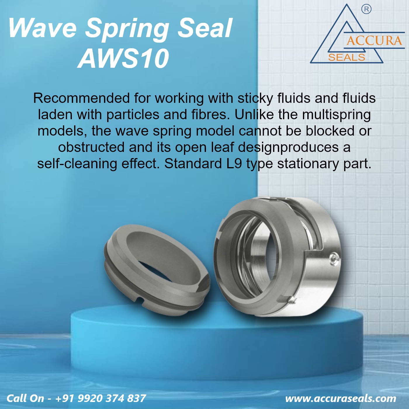 Wave Spring Seal AWS10 for Sticky Fluids